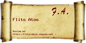 Flits Atos névjegykártya